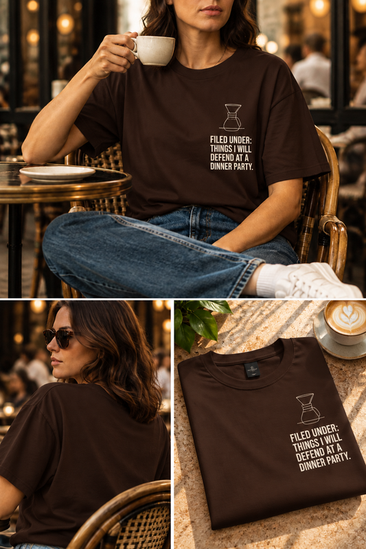 Anatomy of a V60 — Minimalist Coffee T-Shirt