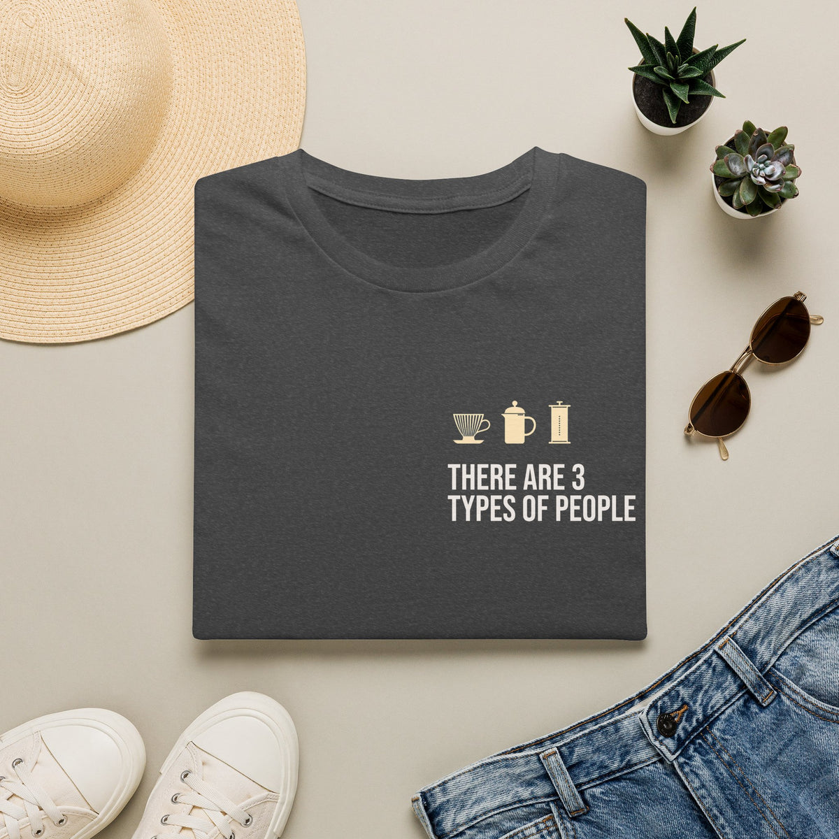 Funny Coffee Brewing Method T-Shirt — There Are 3 Types of People | Depresso