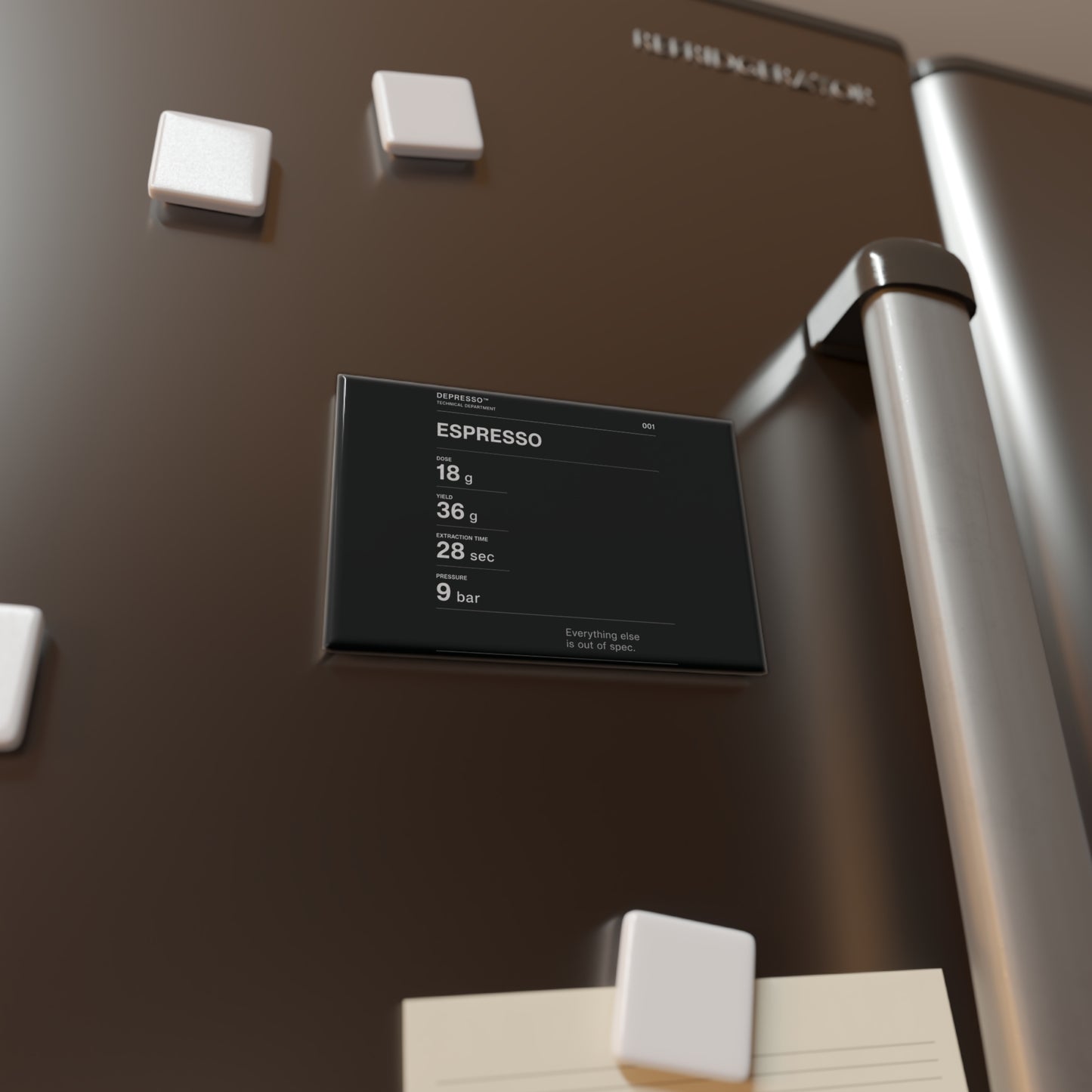 Espresso Spec Sheet Magnet — Daily Operating Parameters