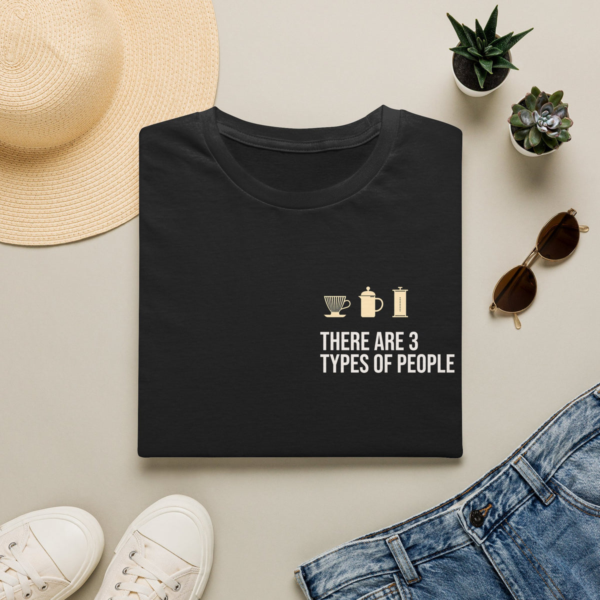 Funny Coffee Brewing Method T-Shirt — There Are 3 Types of People | Depresso