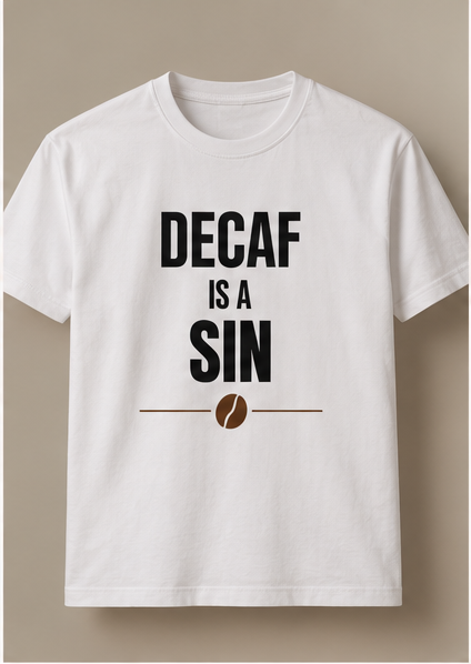 Decaf Is A Sin T-Shirt
