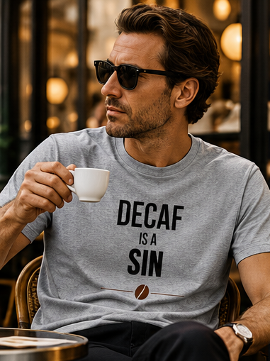 Decaf Is A Sin T-Shirt