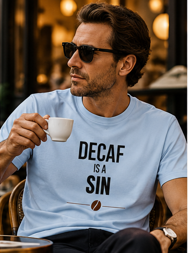 Decaf Is A Sin T-Shirt