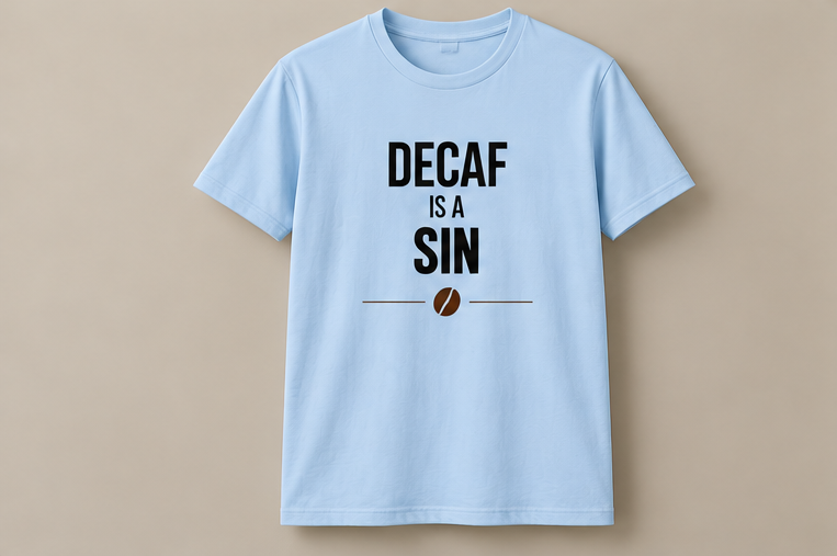 Decaf Is A Sin T-Shirt