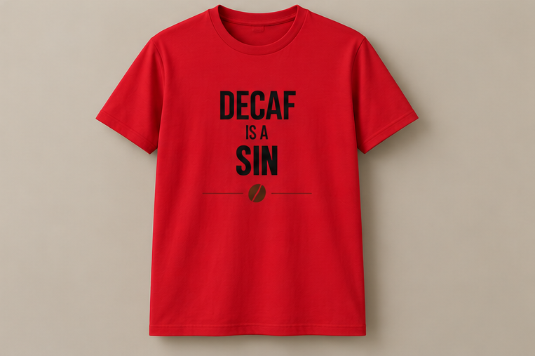 Decaf Is A Sin T-Shirt