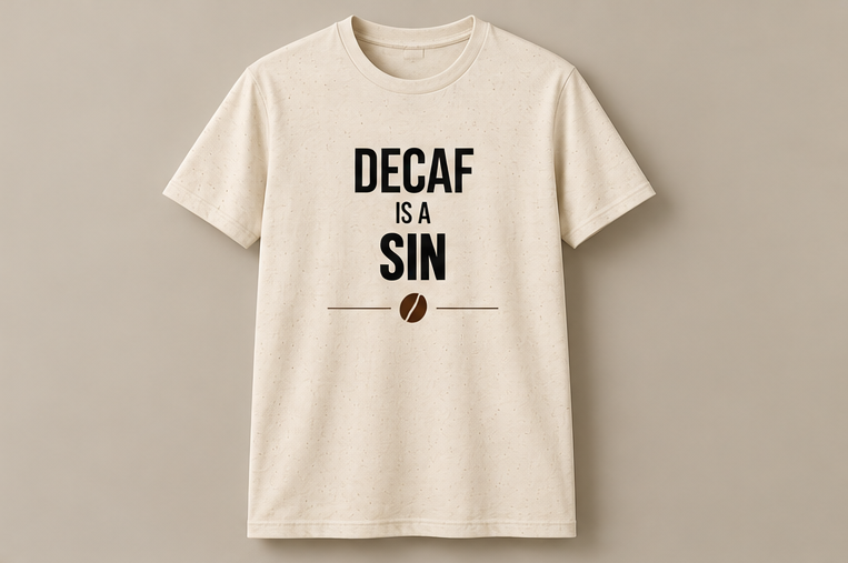 Decaf Is A Sin T-Shirt