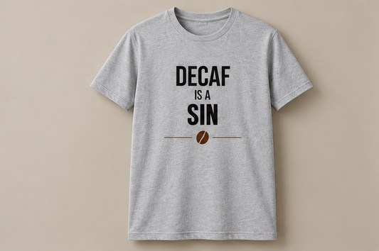 Decaf Is A Sin T-Shirt