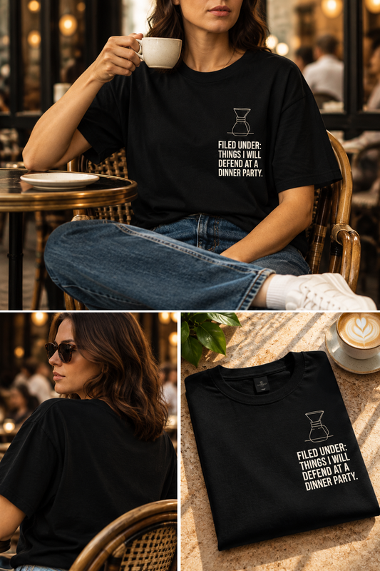 Anatomy of a V60 — Minimalist Coffee T-Shirt