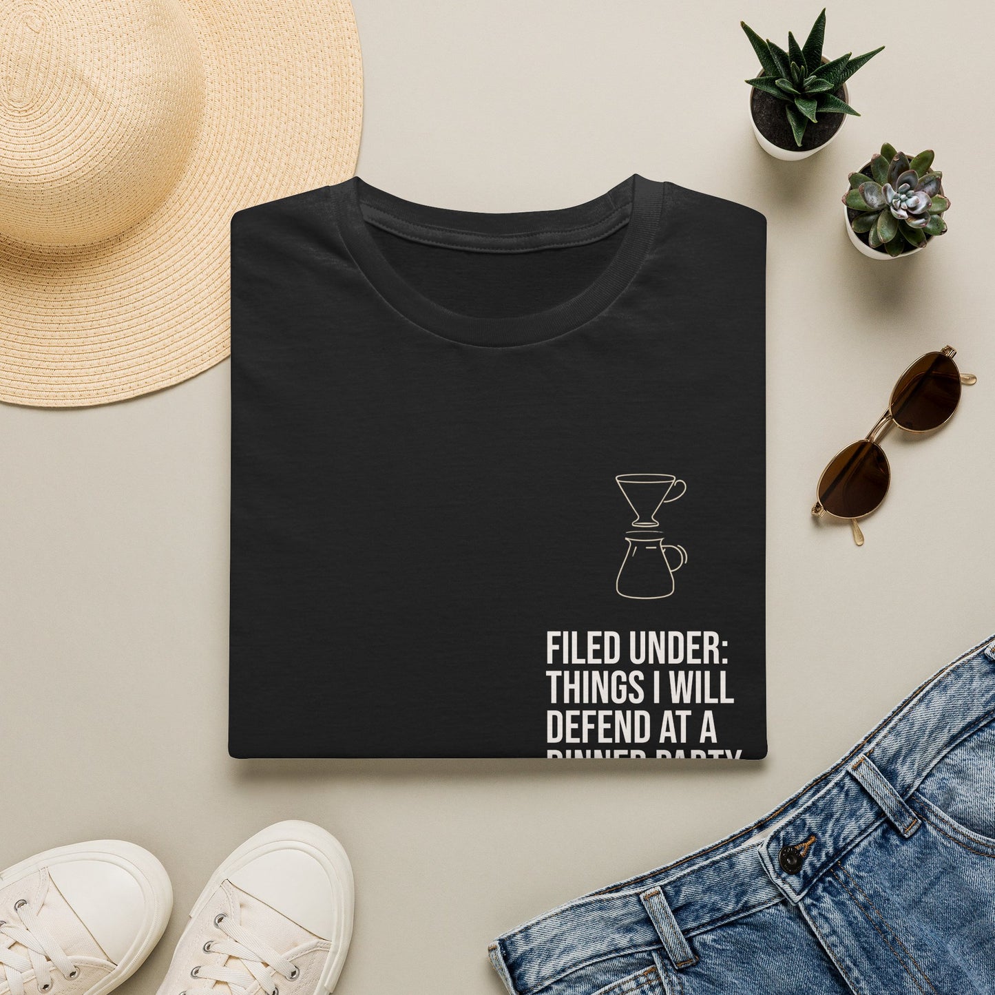Anatomy of a V60 — Minimalist Coffee T-Shirt