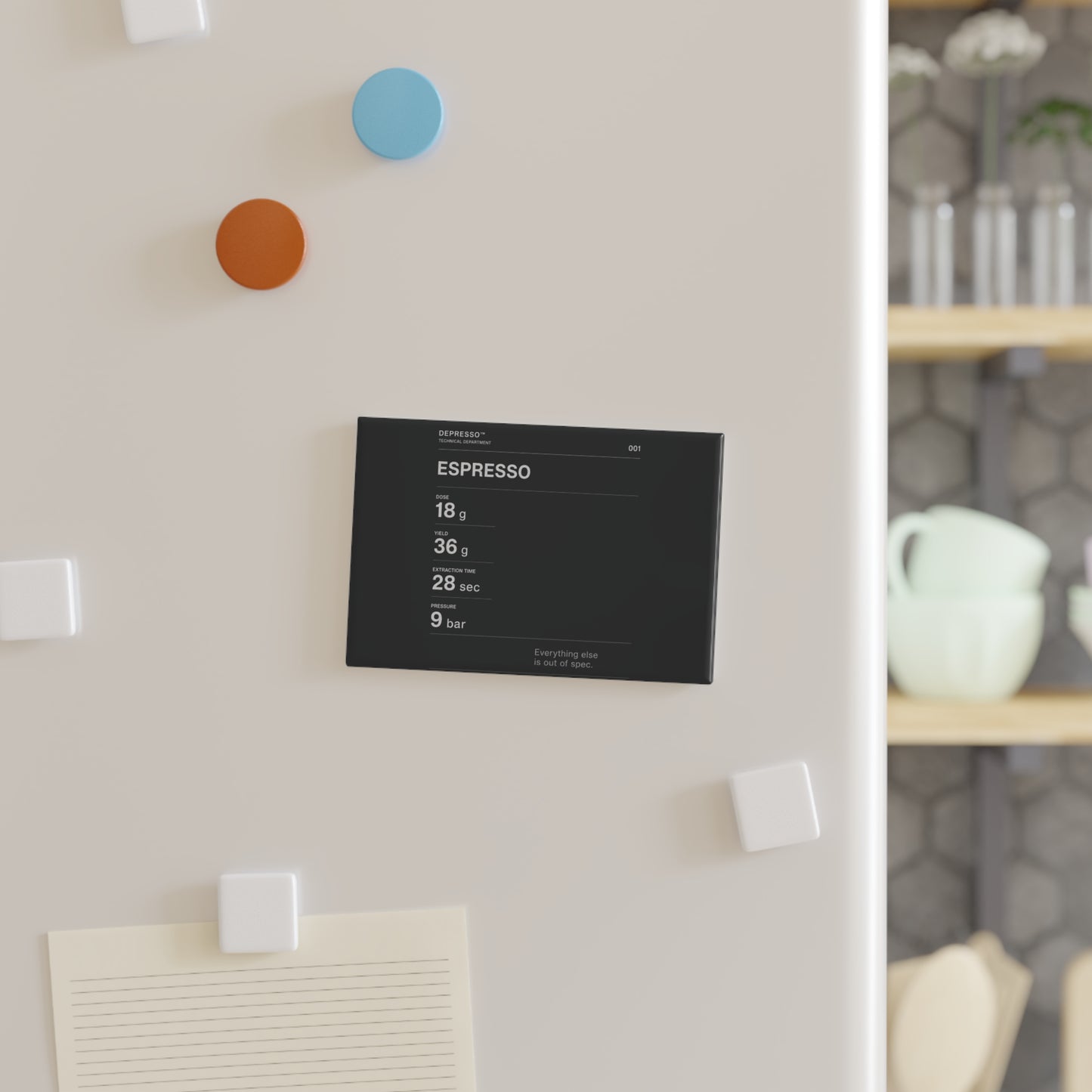 Espresso Spec Sheet Magnet — Daily Operating Parameters