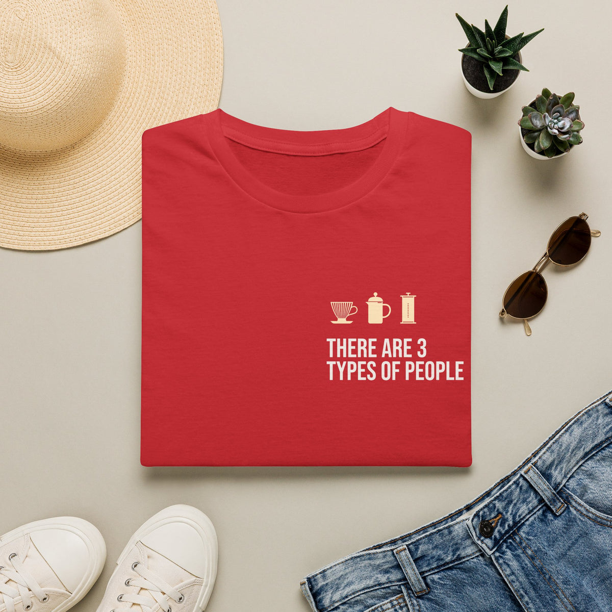 Funny Coffee Brewing Method T-Shirt — There Are 3 Types of People | Depresso
