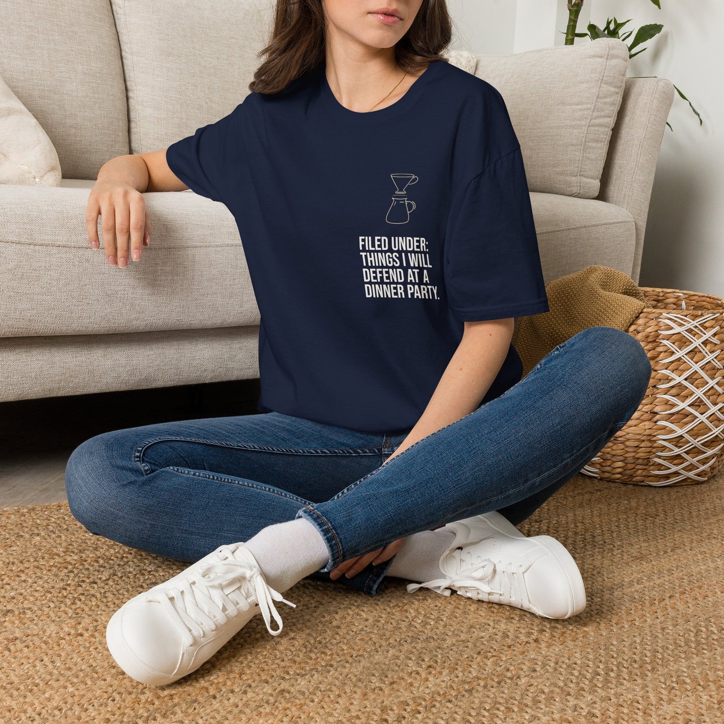 Anatomy of a V60 — Minimalist Coffee T-Shirt
