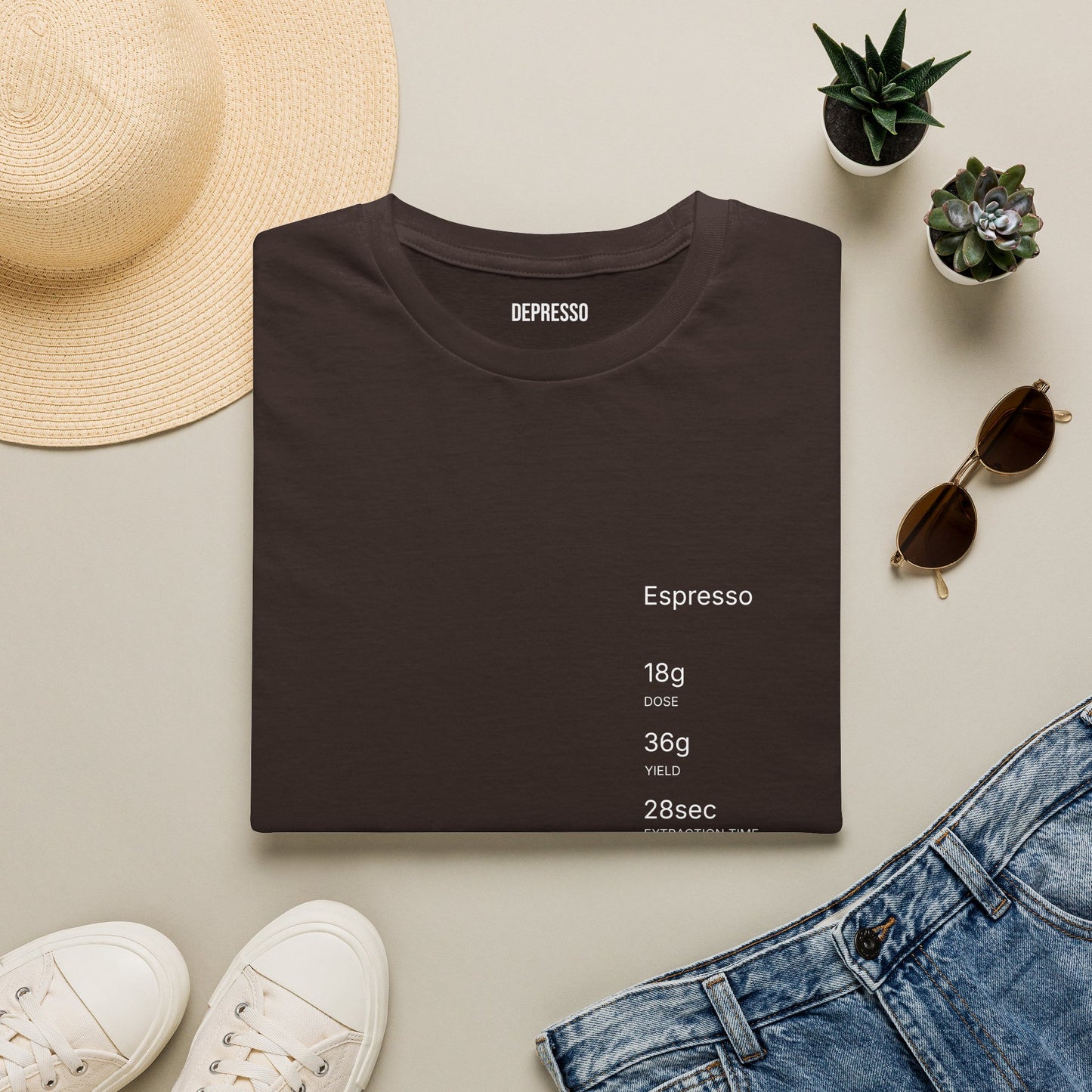 Espresso Spec Sheet Tee — Everything Else Is Out of Spec